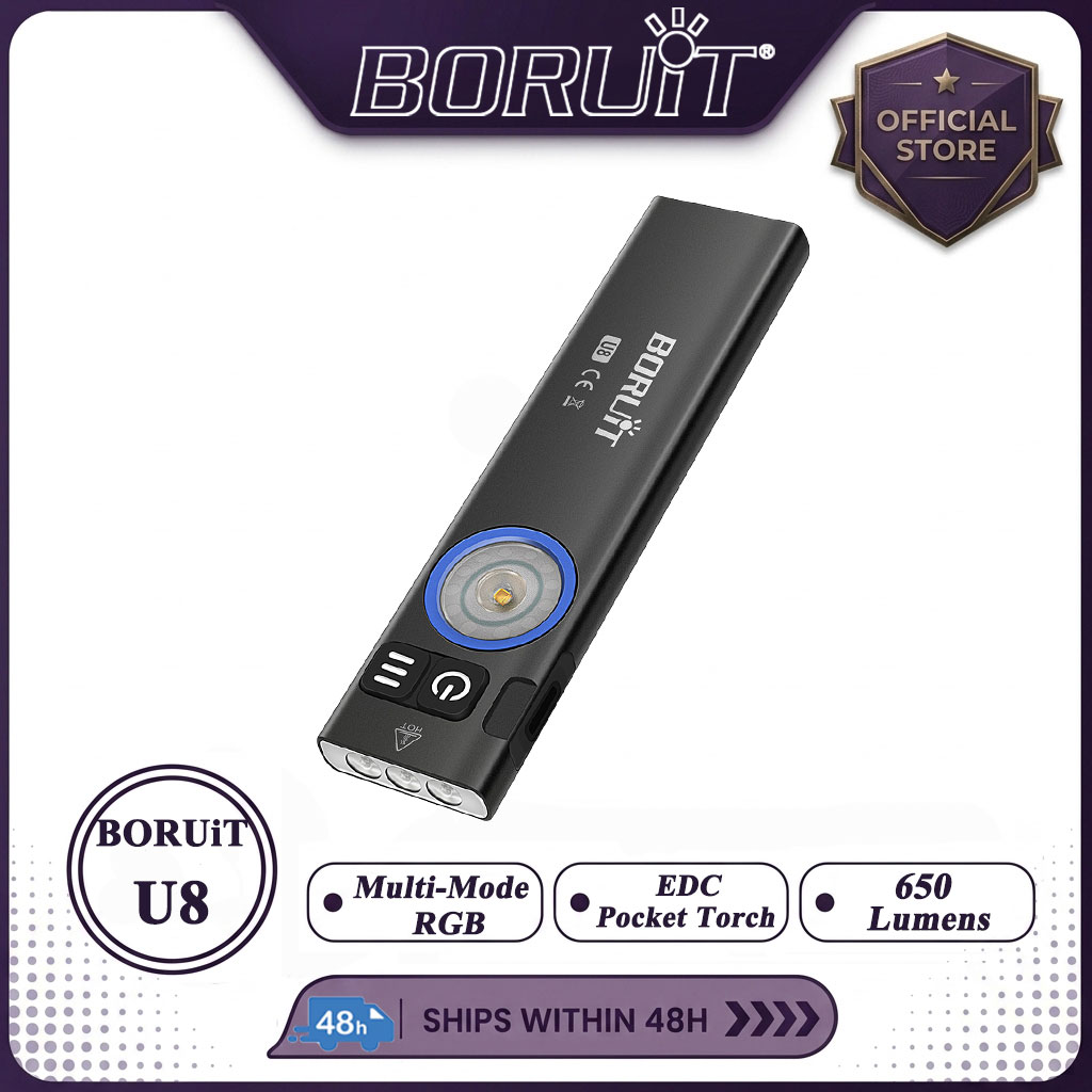 Fishing Kit Compact - Latarka LED BORUiT U8 650LM EDC,
